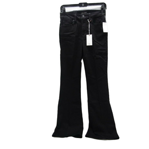 NEW GOOD AMERICAN Womens Good Petite Flare Jeans Size 6/28 Black